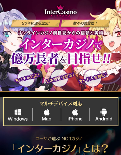 インターカジノ紹介ページ