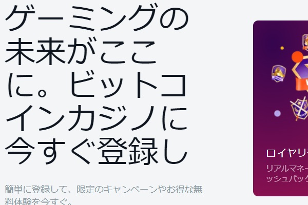 ビットカジノ|仮想通貨決済が充実