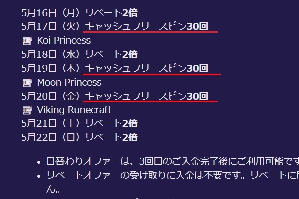 ギャンボラのボーナスについての紹介