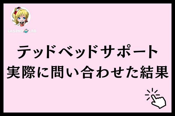 テッドベット サポート 問い合わせた結果