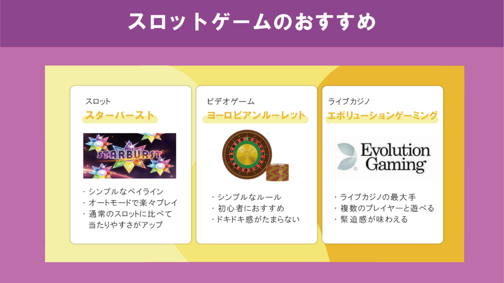 ベラジョンおすすめゲーム